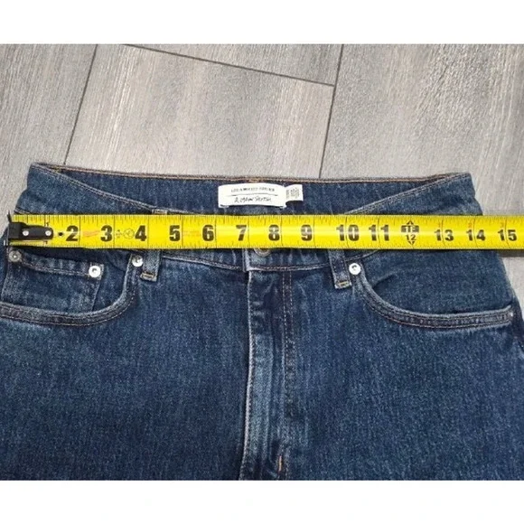 & other stories Wide Leg high waist Jeans preppy Y2K Medium Blue 29/28 A004542 - Picture 6 of 11